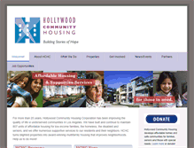 Tablet Screenshot of hollywoodhousing.org